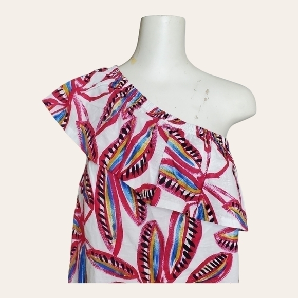 J.crew ONE SHOULDER TROPEZOID DRESS SIZE S - Picture 5 of 9